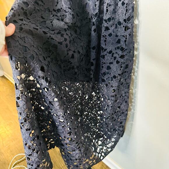 NWT Astr the Label ALine Lace Adjustable Strap Midi Dress Black Purple Size XS - Picture 6 of 12